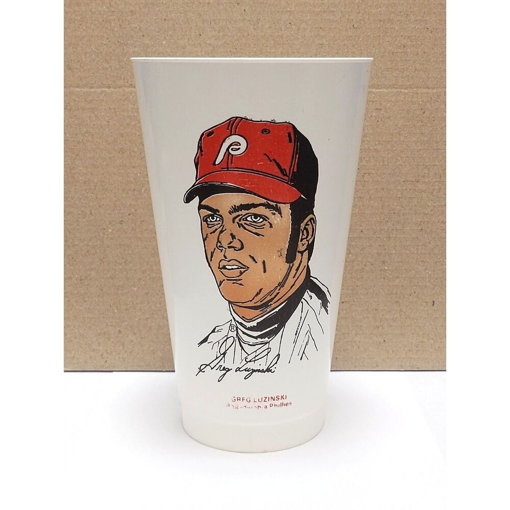 1973 Greg Luzinski Slurpee Cup "The Bull" Phillies Left Fielder 7 Eleven Vintage
